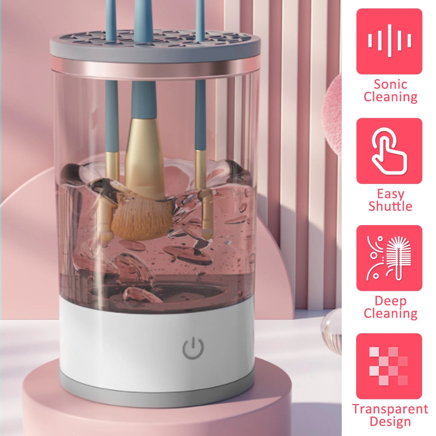 Electric Makeup Brush Cleaner Makeup Brush Cleaner Machine USB Powered Cosmetic Brush Cosmetics Brushes Deep Cleaning Tools